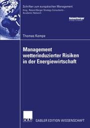 Cover von Management wetterinduzierter Risiken in der Energiewirtschaft