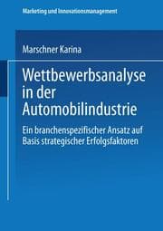 Cover von Wettbewerbsanlyse in der Automobilindustrie