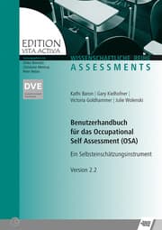 Cover von Benutzerhandbuch für das Occupational Self Assessment (OSA)