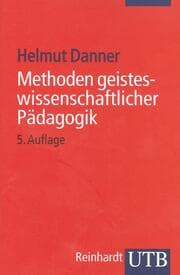 Cover von Methoden geisteswissenschaftlicher Pädagogik