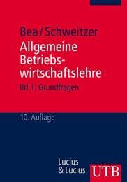 Cover von Allgemeine Betriebswirtschaftslehre 1