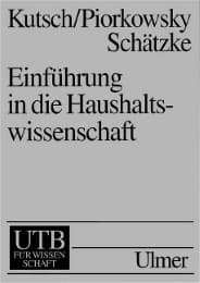 Cover von Einführung in die Haushaltswissenschaft