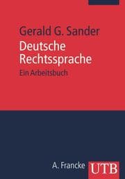 Cover von Deutsche Rechtssprache