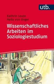 Cover von Wissenschaftliches Arbeiten im Soziologiestudium