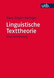 Cover von Linguistische Texttheorie