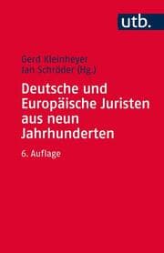 Cover von Deutsche und Europäische Juristen aus neun Jahrhunderten