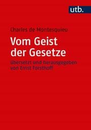 Cover von Vom Geist der Gesetze