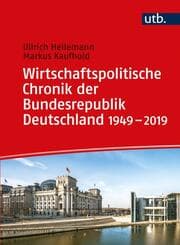 Cover von Wirtschaftspolitische Chronik der Bundesrepublik Deutschland 1949-2019