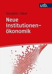 Cover von Neue Institutionenökonomik