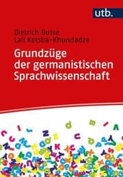 Cover von Grundzüge der germanistischen Sprachwissenschaft