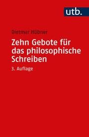 Cover von Zehn Gebote für das philosophische Schreiben