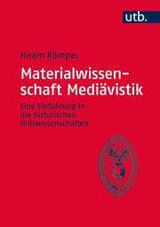 Cover von Materialwissenschaft Mediävistik
