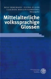 Cover von Mittelalterliche volkssprachige Glossen