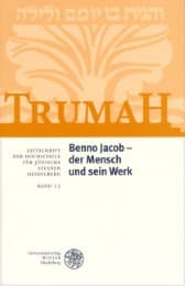 Cover von Benno Jacob - der Mensch und sein Werk