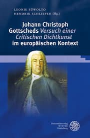 Cover von Johann Christoph Gottscheds 'Versuch einer Critischen Dichtkunst' im europäischen Kontext