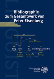 Cover von Bibliographie zum Gesamtwerk von Peter Eisenberg