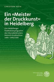 Cover von Ein 'Meister der Druckkunst' in Heidelberg