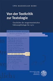 Cover von Von der Textkritik zur Textologie