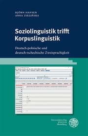 Cover von Soziolinguistik trifft Korpuslinguistik