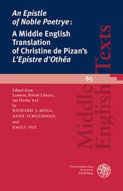 Cover von 'An Epistle of Noble Poetrye:' A Middle English Translation of Christine de Pizan's 'Epistre d'Othéa'