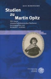 Cover von Studien zu Martin Opitz