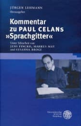 Cover von Kommentar zu Paul Celans 'Sprachgitter'