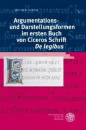Cover von Argumentations- und Darstellungsformen im ersten Buch von Ciceros Schrift 'De legibus'