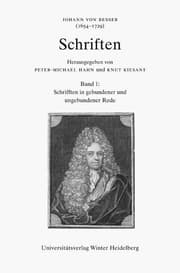 Cover von Schrifften in gebundener und ungebundener Rede