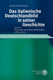 Cover von Das italienische Deutschlandbild in seiner Geschichte II