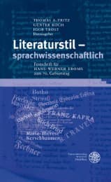 Cover von Literaturstil - sprachwissenschaftlich