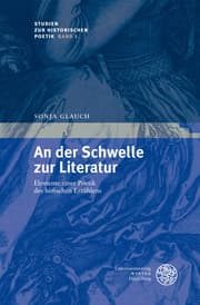 Cover von An der Schwelle zur Literatur