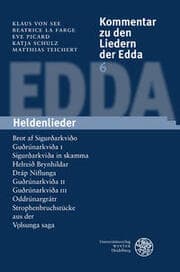 Cover von Kommentar zu den Liedern der Edda / Heldenlieder