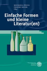 Cover von Einfache Formen und kleine Literatur(en)