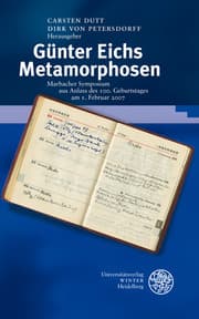 Cover von Günter Eichs Metamorphosen