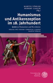 Cover von Humanismus und Antikerezeption im 18. Jahrhundert 3