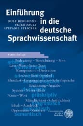 Cover von Einführung in die deutsche Sprachwissenschaft