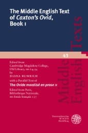 Cover von The Middle English Text of 'Caxton's Ovid', Book I