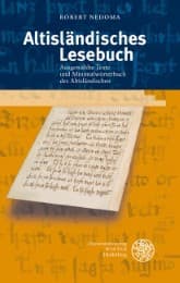 Cover von Altisländisches Lesebuch