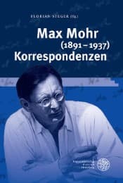 Cover von Max Mohr (1891-1937) Korrespondenzen