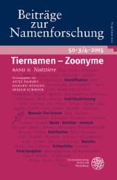 Cover von Beiträge zur Namenforschung 50, Heft 3/4,2015 Bd 2