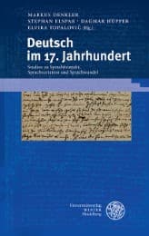 Cover von Deutsch im 17. Jahrhundert