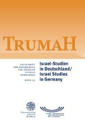Cover von Israel-Studien in Deutschland/Israel Studies in Germany
