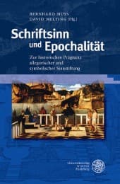 Cover von Schriftsinn und Epochalität