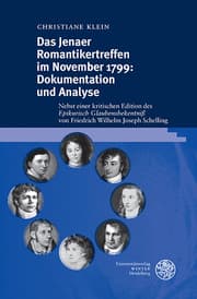 Cover von Das Jenaer Romantikertreffen im November 1799: Dokumentation und Analyse