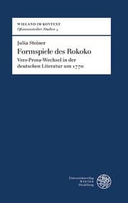 Cover von Formspiele des Rokoko