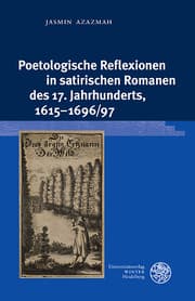 Cover von Poetologische Reflexionen in satirischen Romanen des 17. Jahrhunderts, 1615-1696/97