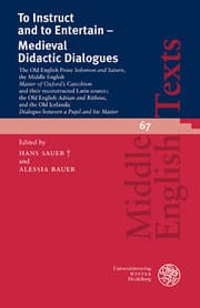 Cover von To Instruct and to Entertain - Medieval Didactic Dialogues