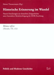 Cover von Historische Erinnerung im Wandel