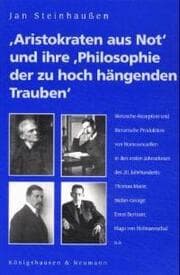 Cover von 'Aristokraten aus Not' und ihre 'Philosophie der zu hoch hängenden Trauben'