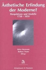 Cover von Ästhetische Erfindung der Moderne?